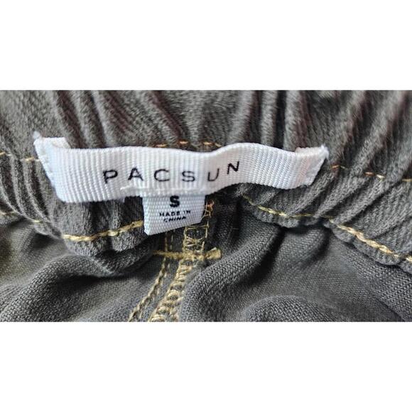 PacSun Women's Olive Green Straight Leg Cargo Pants Size Small - Picture 3 of 8